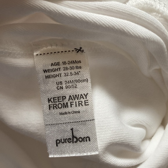 NWOT Organic Cotton One Piece with Snap closure - Picture 5 of 6